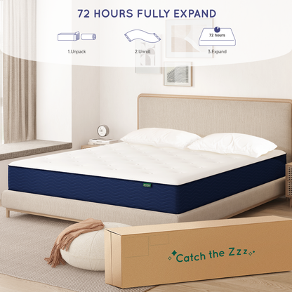 Z-HOM 10" Gel Foam Mattress in a Box,Hybrid Mattresses Medium Firm 009