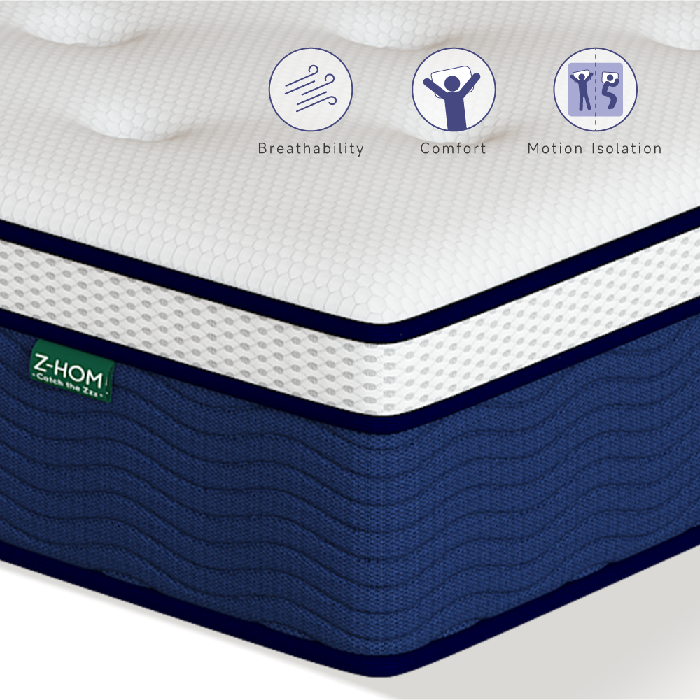 Z-HOM 12 inch Gel Memory Foam Mattress in a Box,Hybrid Mattress 010