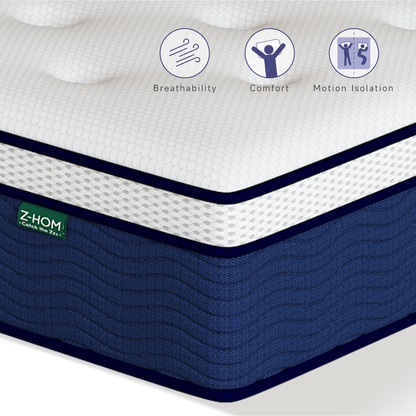 Z-HOM 12 inch Gel Memory Foam Mattress in a Box,Hybrid Mattress 010