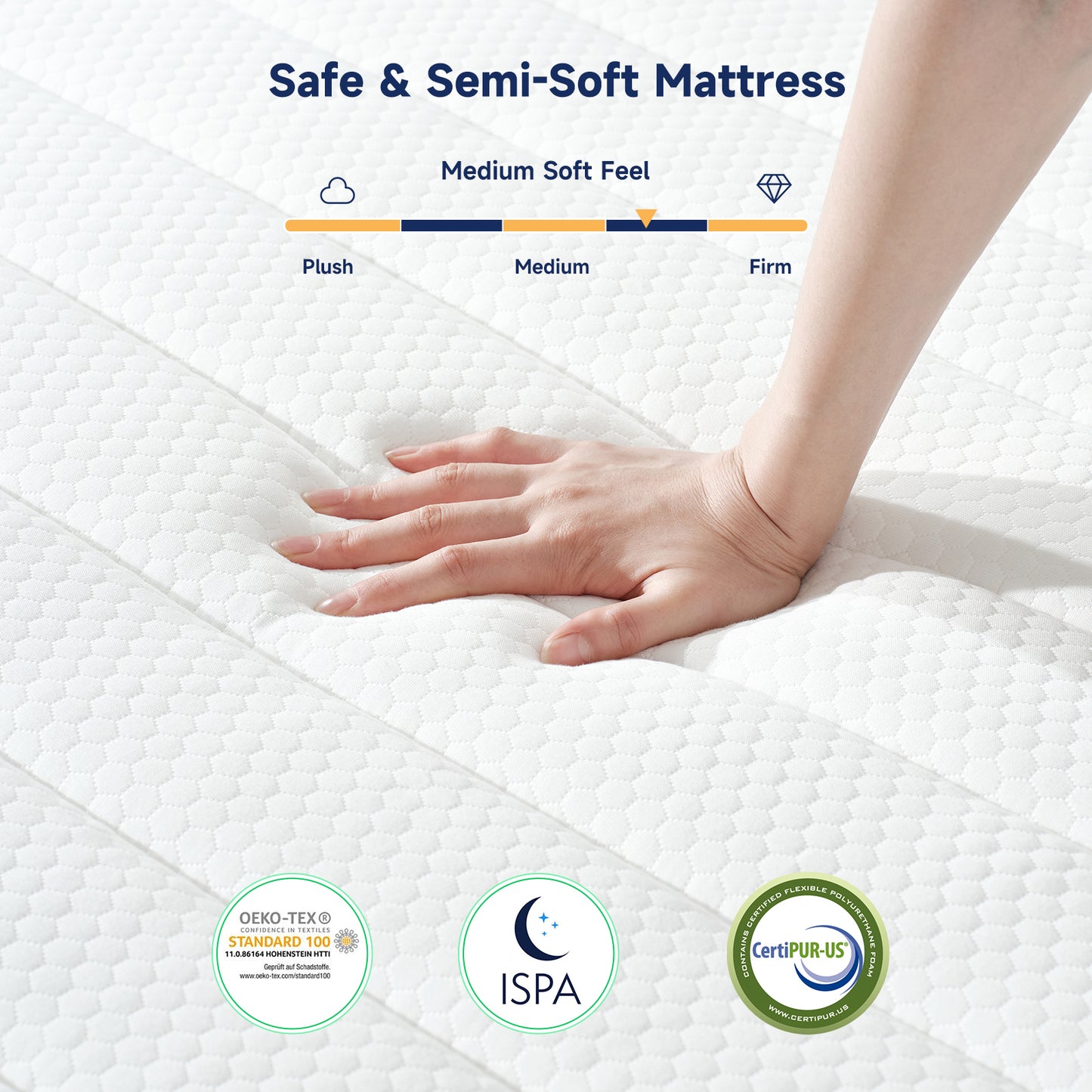 Z-hom Mattress 8 Inch, Mattresses Hybrid Innerspring Mattress in a Box, 063