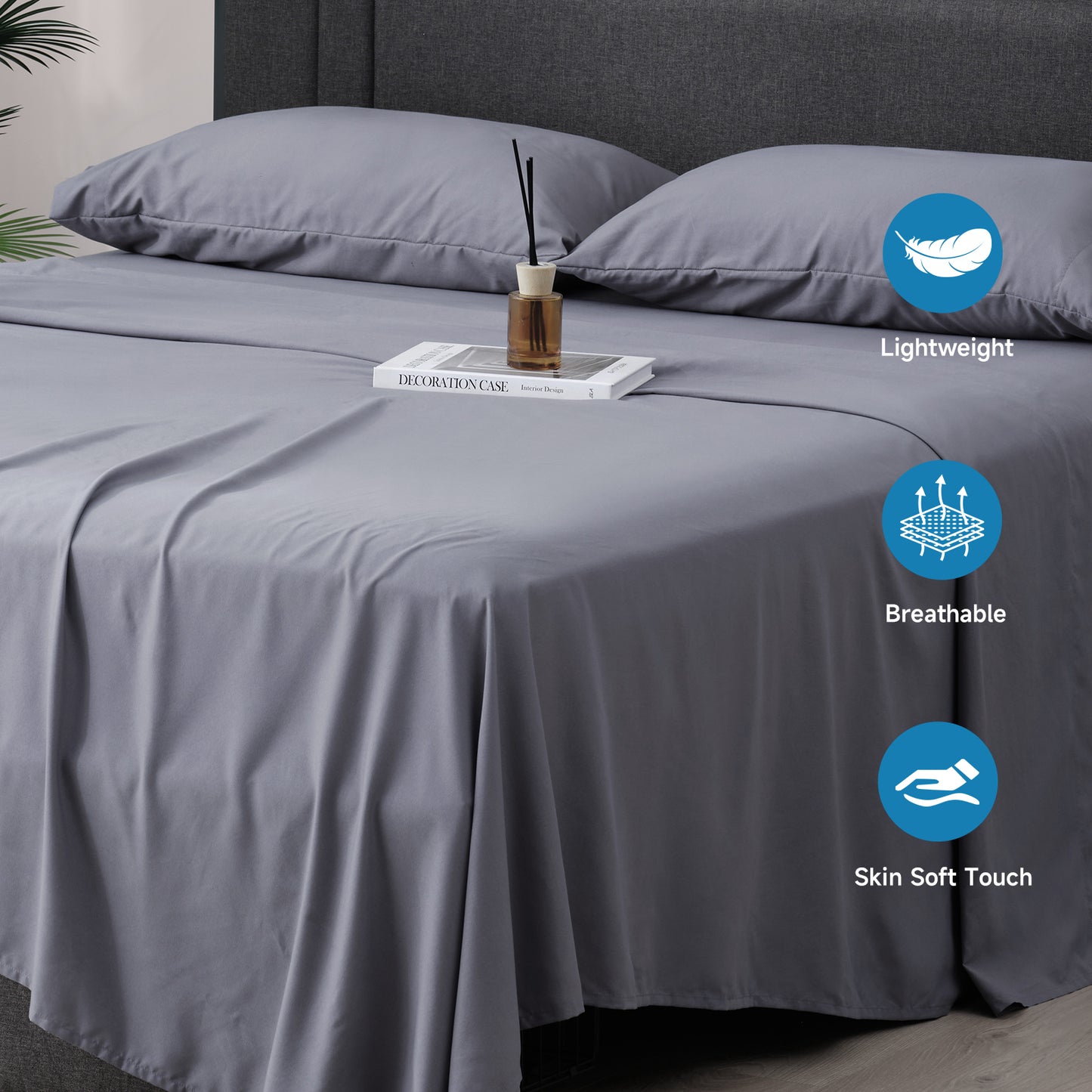 Z-hom 4 Piece cooling sheets Set 14” Deep Pocket