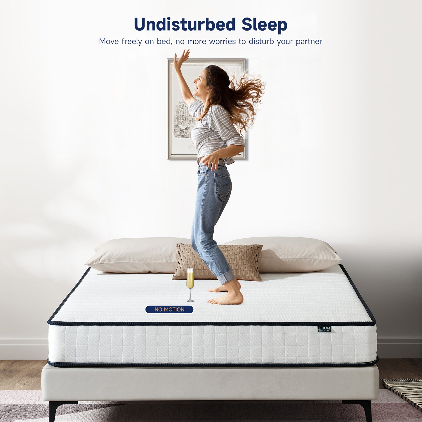 Z-hom Mattress 8 Inch, Mattresses Hybrid Innerspring Mattress in a Box, 063