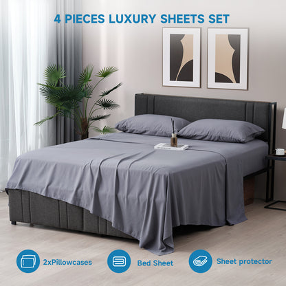 Z-hom 4 Piece cooling sheets Set 14” Deep Pocket