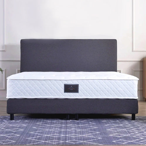 Upholstered Bed, Boxspringbett 208, Charcoal Grey