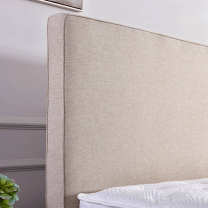 Upholstered Bed, Boxspringbett 208, Beige